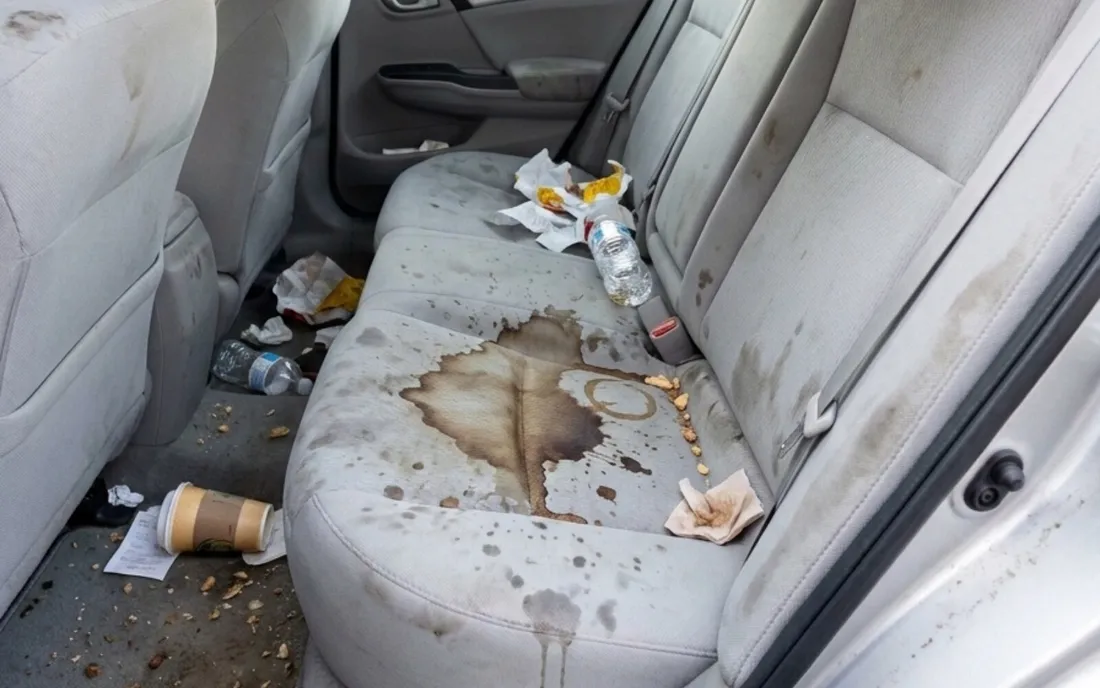 Interior detailing — before